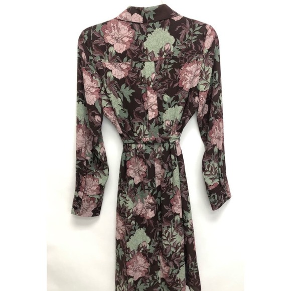 Nanette Lepore Women's Long Sleeve Print Wide Body Pleated Dress Sz 12 * ND09 - Picture 6 of 7